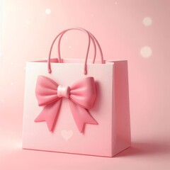 pink shopping bag
