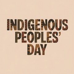 Obraz premium Indigenous Peoples Day Celebrated with Tribal Art Design