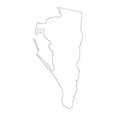Gibraltar blank outline map