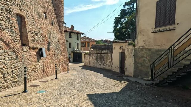 Quiet Street in Serralunga d'Alba