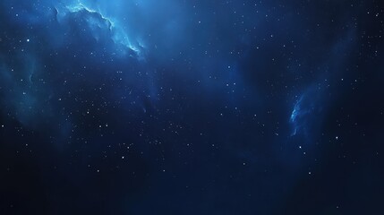 The gradient backdrop showcases a smooth transition from navy blue to black, creating a tranquil night sky with a sprinkle of stars twinkling in the darkness.