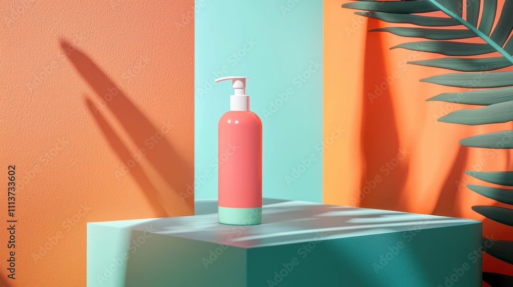Aufkleber vibrant product mockup design with clean compositions and dynamic color contrast