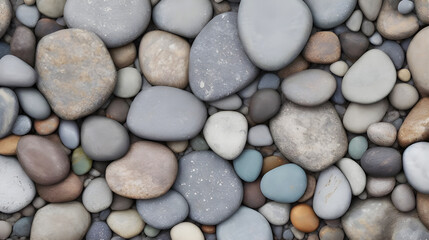 Assorted Pebbles in Natural Shades.