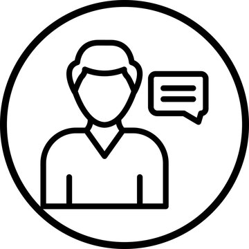 recommend clip art: PR Specialist Male Icon Style