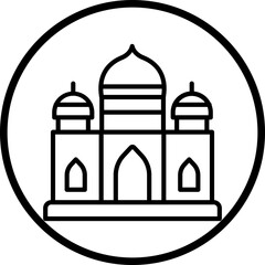 Taj Mahal Icon Style