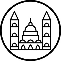 Hungarian Parliament Icon Style