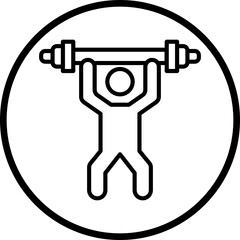 Weight Lifting Icon Style