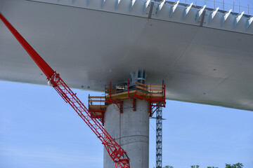 Cantiere di Costruzione di un viadotto