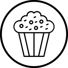 Coffee Muffin Icon Style