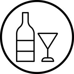 Drinking Icon Style