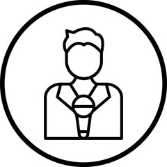 Journalist Male Icon Style