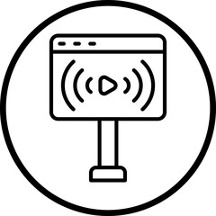 Live Stream Icon Style