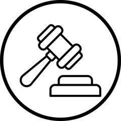 Gavel Icon Style