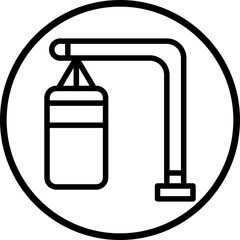 Punching Bag Icon Style