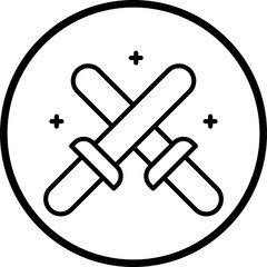 Glow Sticks Icon Style