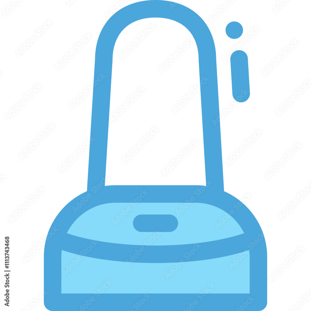 Poster stylized representation of a bag icon suitable for various digital applications and creative project