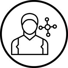 Network Specialist Male Icon Style