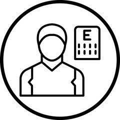 Optometrist Male Icon Style