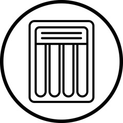 Beach Mattress Icon Style