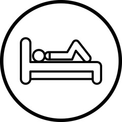 Lying Down Icon Style