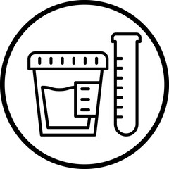 Urine Test Icon Style
