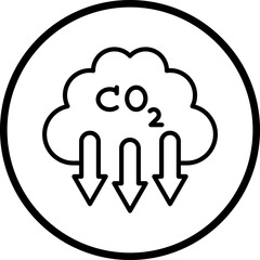 Greenhouse Gases Icon Style