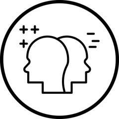 Bipolar Disorder Icon Style