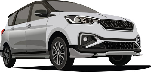 Private car with 3 rows of seats