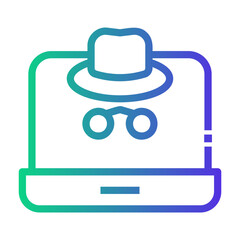 hacker Line Gradient Icon