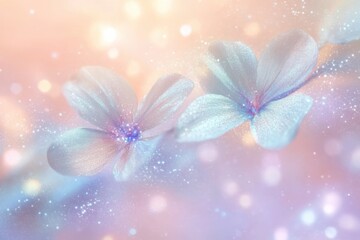 Naklejka premium Glittering Golden Spectrum Background with Shimmering Light and Dreamy Atmosphere