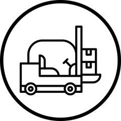 Fork Lift Icon Style