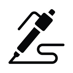 Ready to use icon of writing pen in modern style