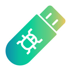 pendrive Gradient icon