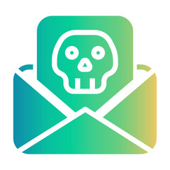 warning email Gradient icon