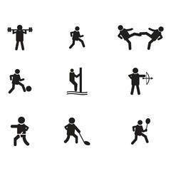 sports feather movement symbol design 
