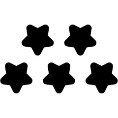 Five-Star Rating Icon