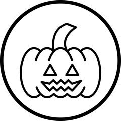 Jack O-Lantern Icon Style