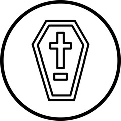 Obraz premium Coffin Icon Style