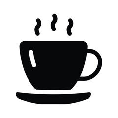 A steaming coffee cup representing breaks or refreshment