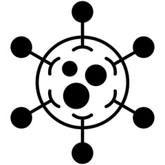 Obraz premium Virus Icon