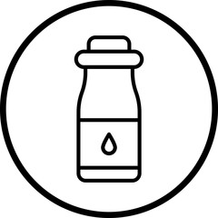 Milk Bottle Icon Style