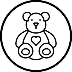 Stuffed Bear Icon Style
