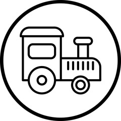 Toy Train Icon Style