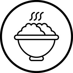 Food Bowl Icon Style