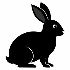 Rabbit Silhouette Vector Illustration Design
