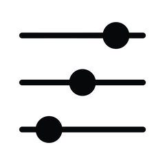 A trendy vector icon design of equalizer in editable style