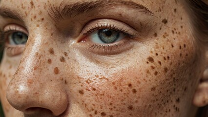 close_up_caucasian_womans_face_with_freckles