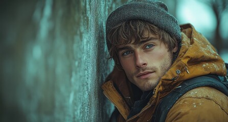 Obraz premium Asian Man Urban Portrait Casual Fashion Mood Beauty