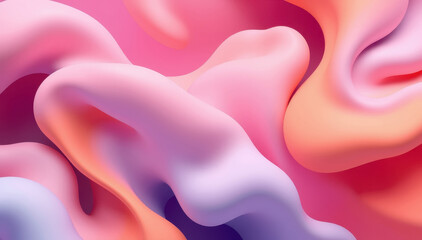 Obraz premium Abstract Pink Orange Purple Fluid Swirls Design