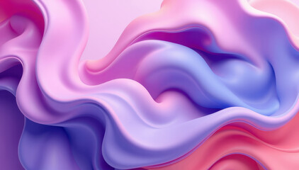 Abstract Pink and Purple Liquid Wave Design